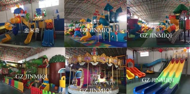 ODM OEM Plastic Children Slide With Swing Commercial Playground Equipment