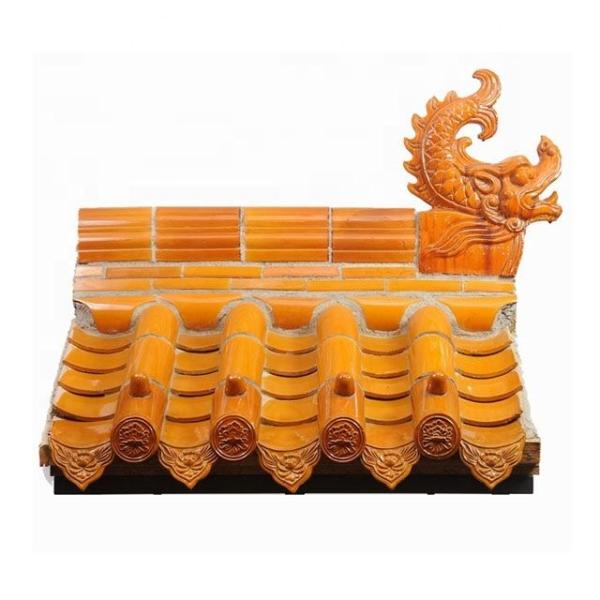 Hotel Glazed Ceramic Roof Tiles House Japanese Style Roof Tiles