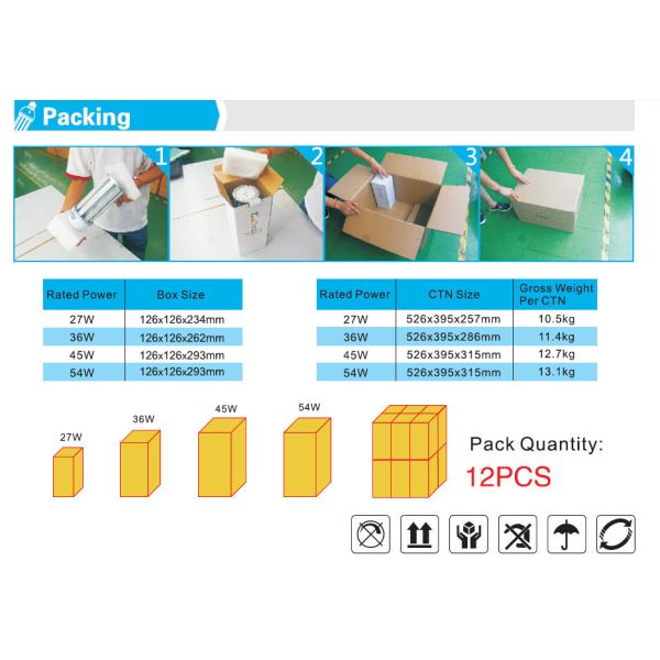 45W E27/E40 LED corn Street Light IP64 waterproof 360 degree good heat dissipation road lamp AC 85-265V