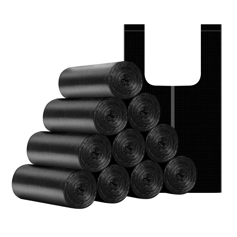 Customized heavy-duty oversized industrial garbage bags, biodegradable black 55-gallon plastic kitchen garbage bags wholesale