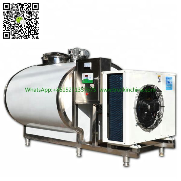 Stainless steel Milk Cooling Tank Body For Lorry Trucks 8CBM- 25CBM