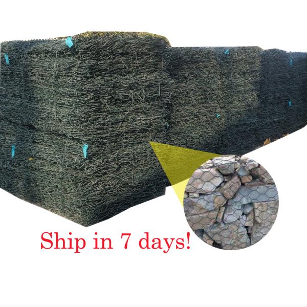cesta galvanizada 8x10cm 2.7mm de 6x2x0.5m Gabion