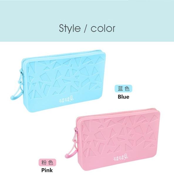 Small Square Silicone Waterproof Organizer Cosmetic Storage Bag Large Capacity  Holder Portable Cosmetic