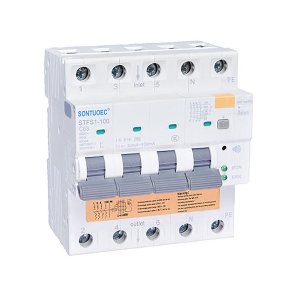 100A 2p 4p Water Immersion Alarm Leakage Current Circuit Breaker Multifunction RCBO