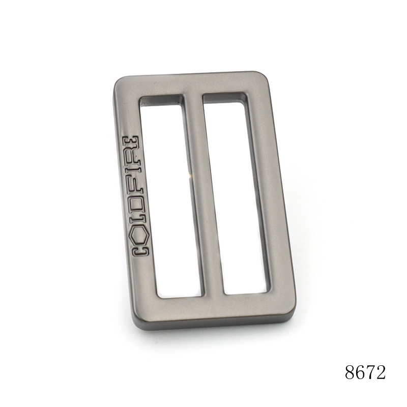 Gunmetal Metal Strap Adjuster Matte Strap Metal Buckle Corrosion Resistant For Bag Accessories