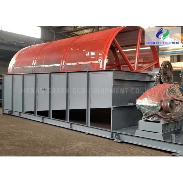 Carbon Steel Trommel Screen Machine Sawdust Cylinder Shaker 16r/Min