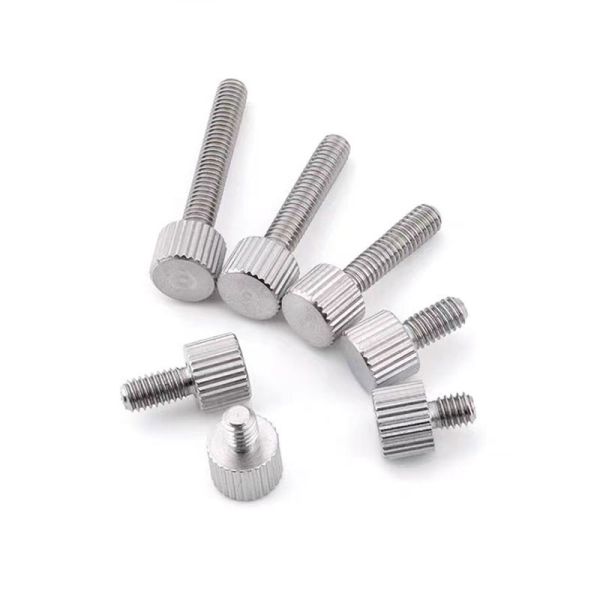 Single Knurled Head Hand Screw Round Thumb Screws Handle Bolts M6
