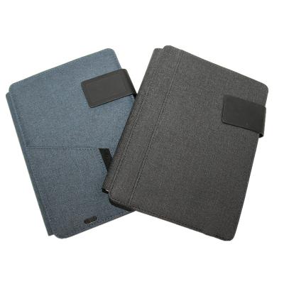 Bloco de notas de carregamento do rádio impermeável Nontoxic, Padfolio reusável com banco do poder