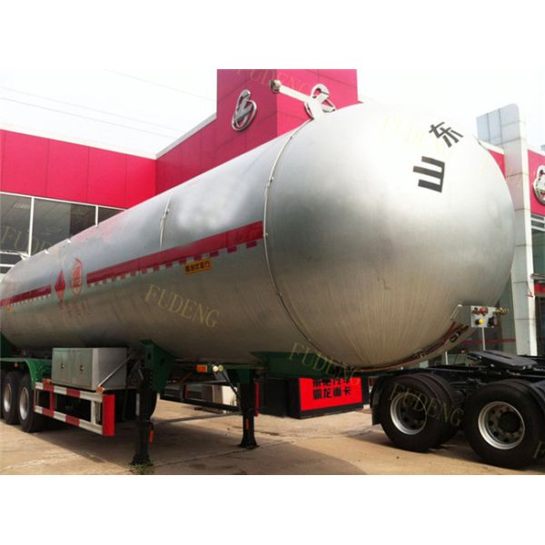 59.7 M3 LPG Tank Trailer Pressure Vessel Three Axles Trailer 25 Ton Capacity