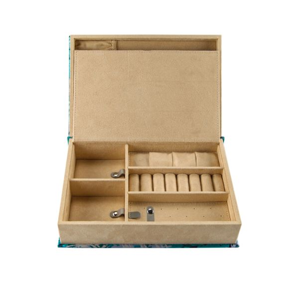 Роскошные подарочные коробки ювелирных изделий MDF выровнянными PU организатора и ссыпают бархатом