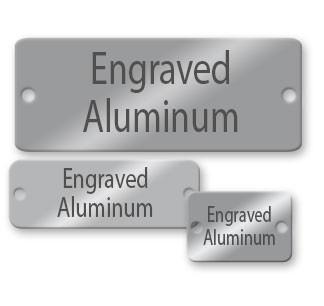 Label Marking Stainless Steel Metal Card , Engraved Name Plate Tag Printing