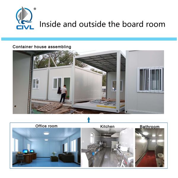 Mobile Cargo Container Homes , Prefab Luxury Container House Apartment