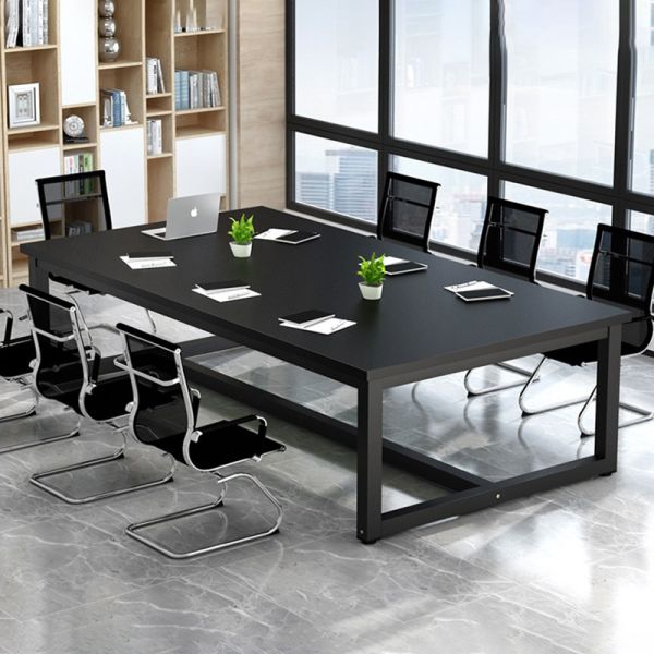 Wooden Conference Table Simple Modern Long Negotiating Desk Group Study Platform