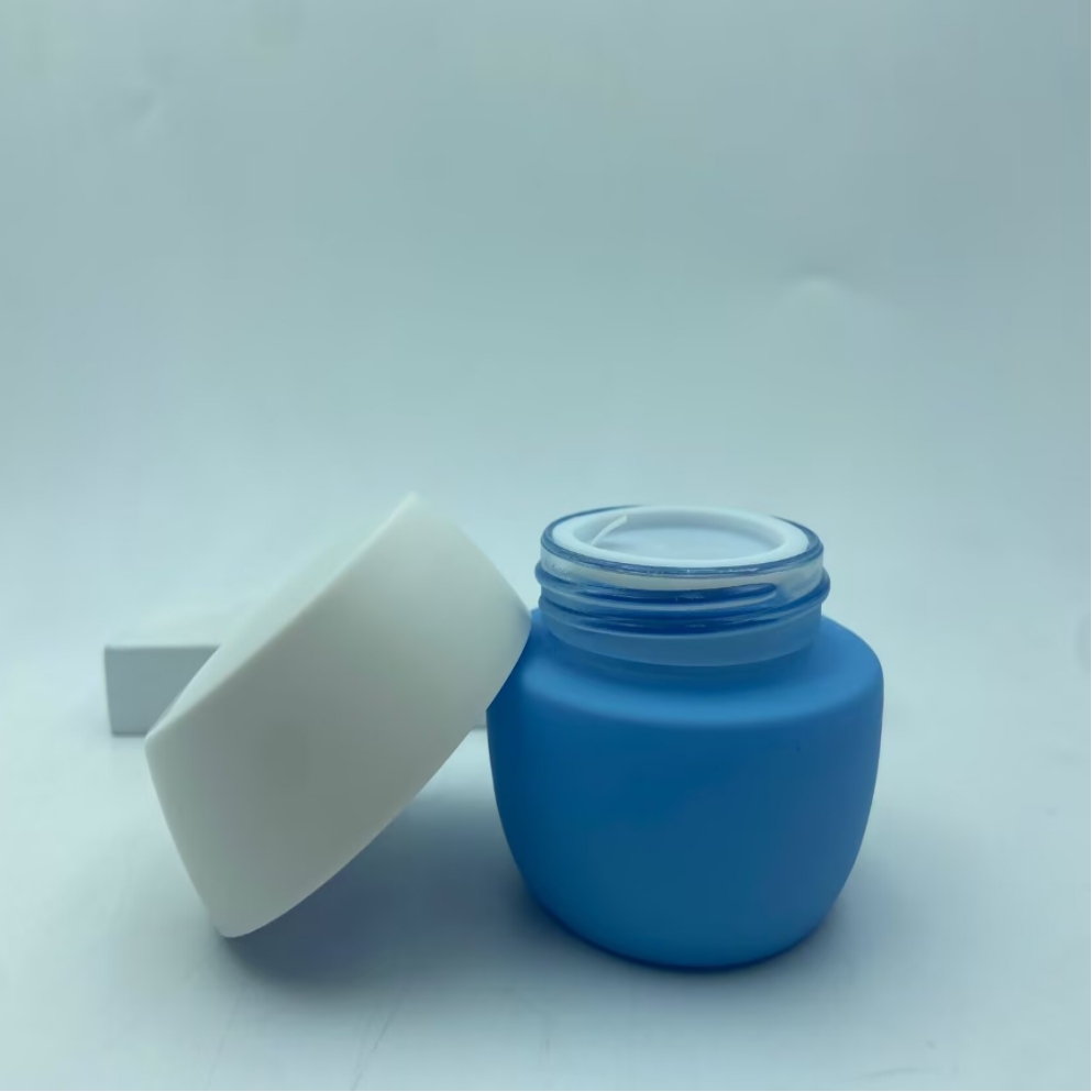 Cosmetic Packaging 30G Gel Cream Jar with White Plastic Cap Packaging Bottle Cream Bottle