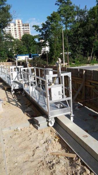 ZLP630/ ZLP800  aluminum / Hot galvanized steel suspended wire rope working platform for building maintenance