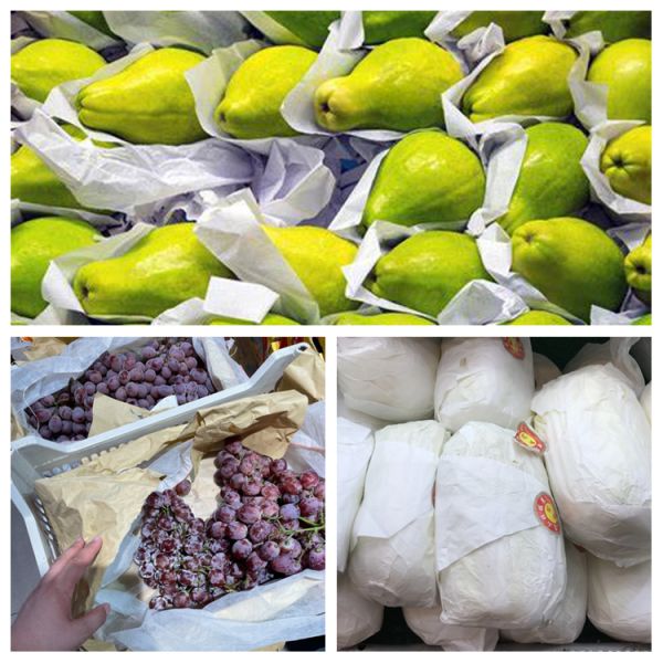 40 - 90g Lightweight White Fruit And Vegetable Wrapping Paper 40 - 90g Lightweight White Fruit And Vegetable Wrapping Paper