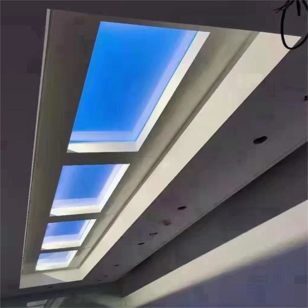 1200 * 600 мм большой искусственный Синий свет для потолка солнце небо панельные лампы небо освещение крыши