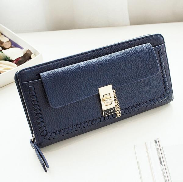 2016 new Ms. wallet long section of Korean zipper large capacity multi-function clutch lock