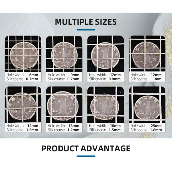 Hot Dipped Welded Wire Mesh Rolls Welding Farm Fence with Custom 16 Gauge 4X4 Pvc Coated