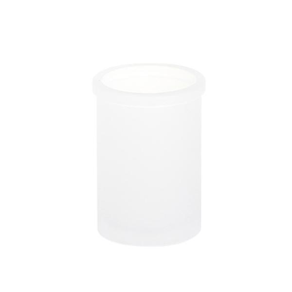 Glass Hotel Home Bath Countertop Set Sustainable Frosted White Vintage