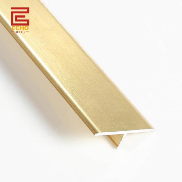 Aluminium Exterior Flooring T Molding Transition Strip Room Metal Floor Divider Strips