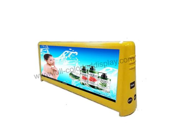 High Definition LED Taxi Sign P2.5 Aluminum Advertising Screens Sign 150° View Angle