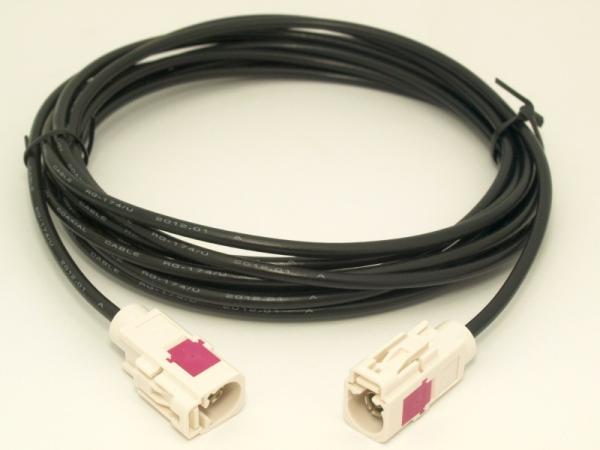 Coaxial Fakra Extension Cable Fakra Connector Assembly SMB Female To Female Connector Type B
