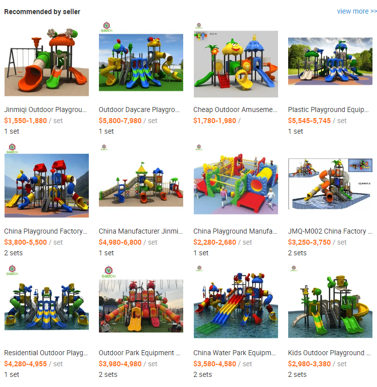 Anti Crack Large Outdoor Slide Kids Plastic Slide Set 940*650*490CM