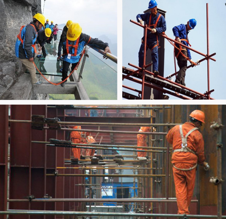 Ремни безопасности конструкции и полный крюк лесов тела