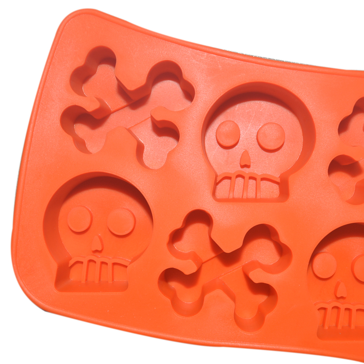 Оранжевая прессформа торта силикона помадки подгоняла размеры устойчивые для украшать
