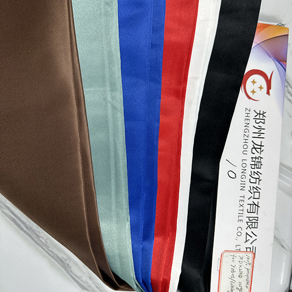 115GSM Costume Pajamas Fabric Glossy 100 Polyester Satin Fabric