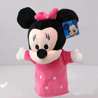 Lovely Mickey Mouse Minnie Mouse Plush Hand Puppets For Promotion Gifts