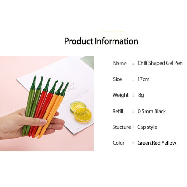 Créeur Papeterie stylo neutre Chili stylo cadeau 0,5 mm stylo gel pour enfants étudiant