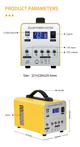 Factory Sales Outdoor Camping RV Fishing Travel Party Outdoor-Working Generator 84W Solar Portable Power Station