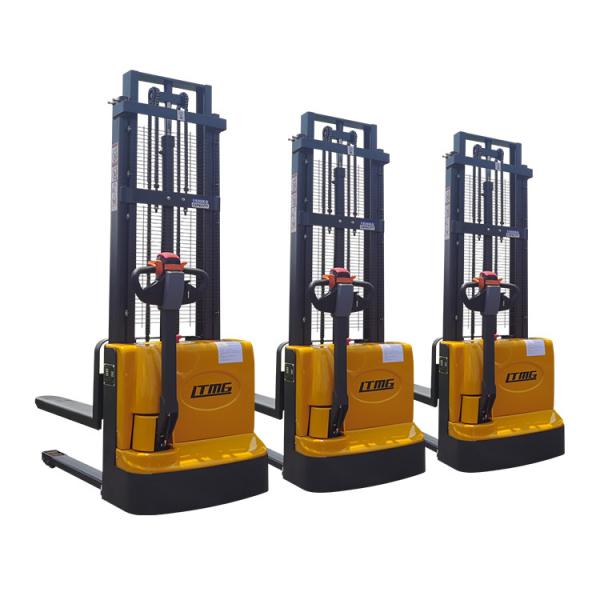 LTMG 1500kg 2000kg stacker semi electric lift forklift pallet stacker warehouse cargo lifting