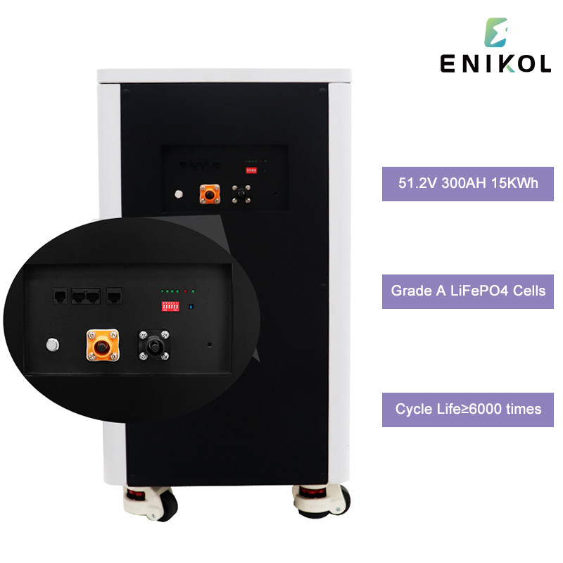 Конфигурация 48V 300ah Lifepo4 Домашний аккумулятор Солнечный 15kwh Литийный аккумулятор