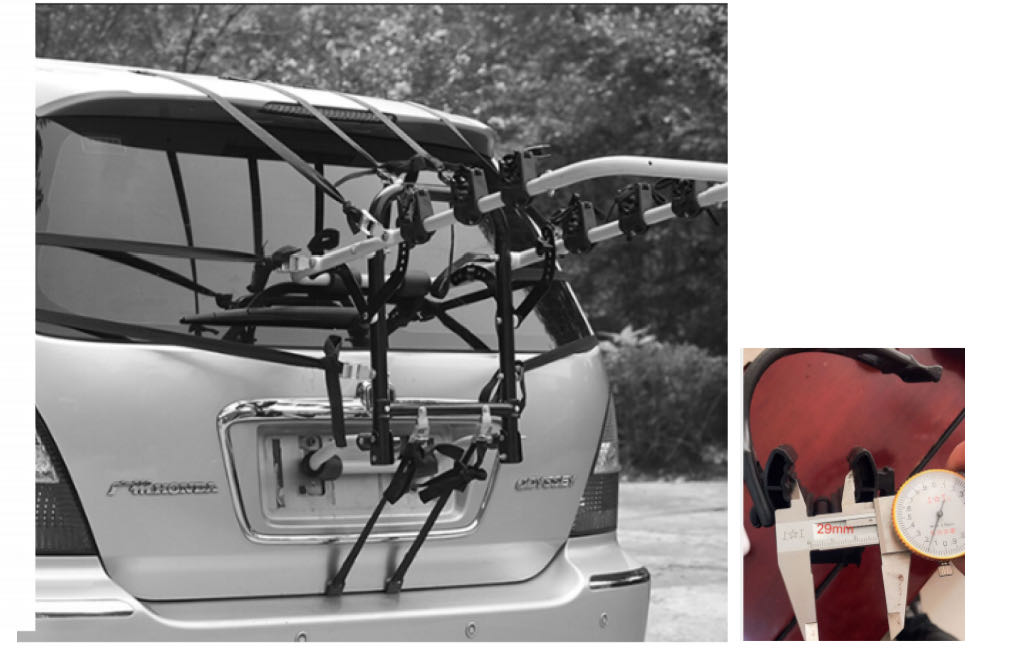 8311A Universal Durable steel rear bike carrier for Travel and Luggage carring 3 bikes