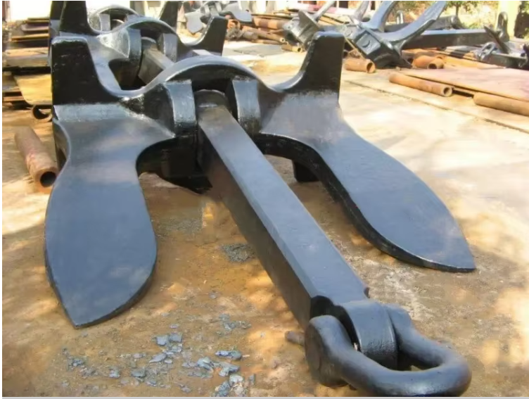 Cast Steel Hall Type Stockless Anchor Hot Dip Galvanized Marine Ship Anchor