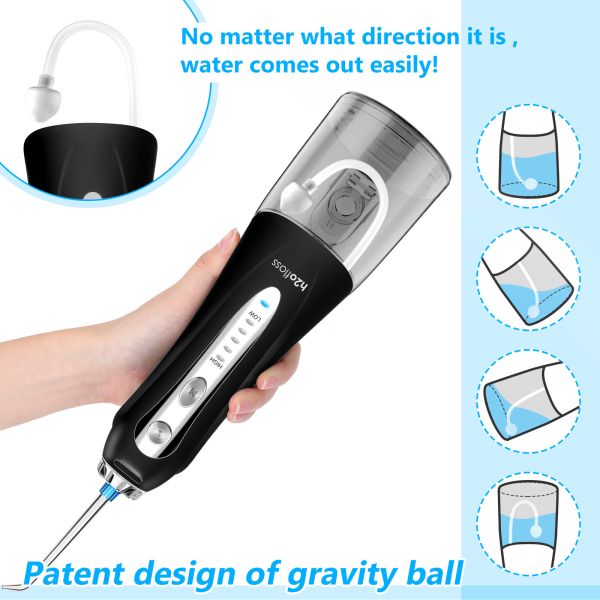 IPX7 Waterproof Rechargeable Water Pick Electric Teeth Cleaning Dental Oral Irrigator