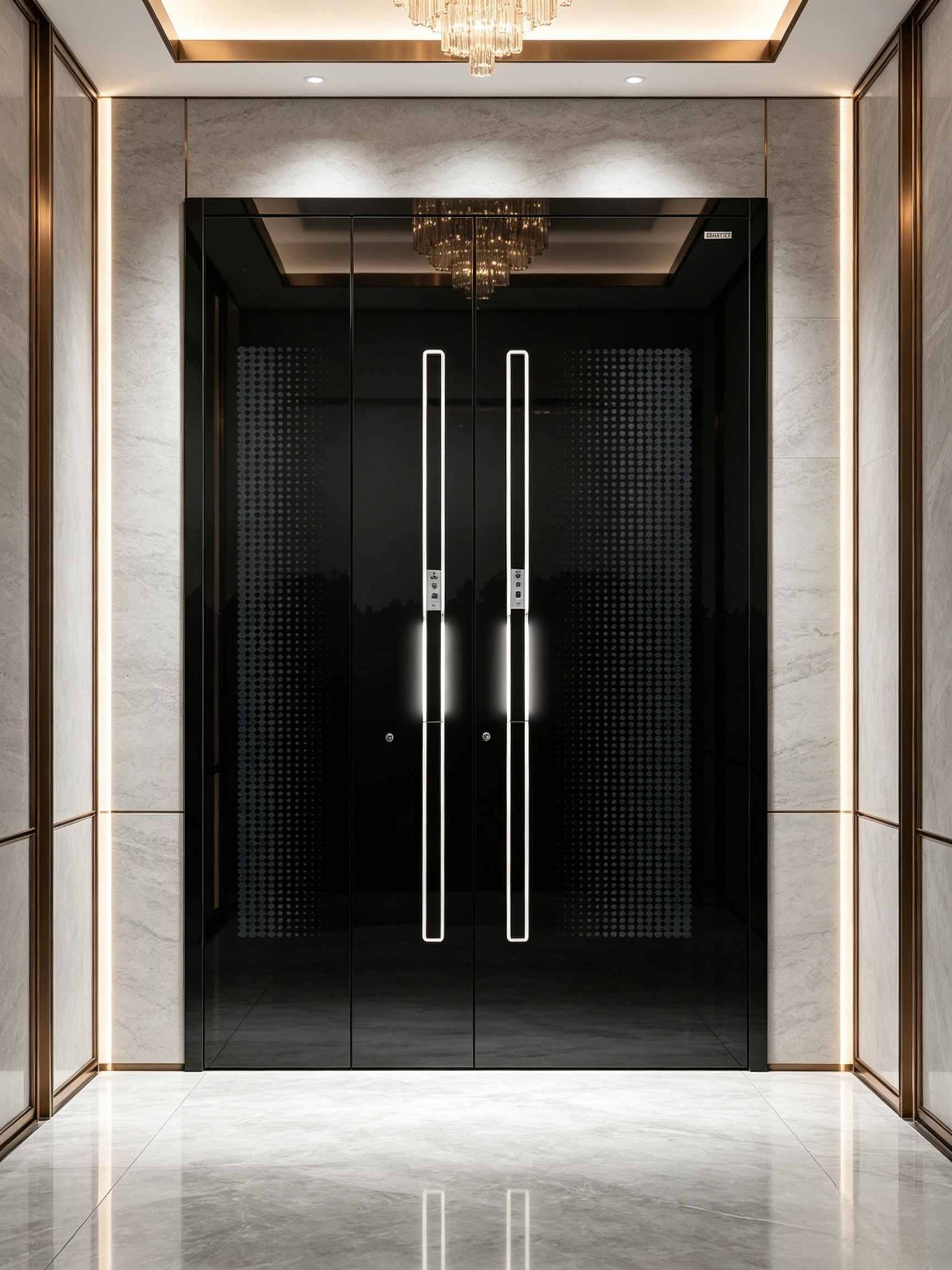 T6-T5 Aviation-grade Aluminum Alloy Thermal Break System Door with 304 Stainless Steel Hardware and Electric Switch/Remote Control