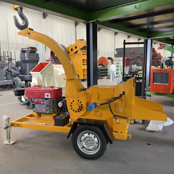 253x138x127CM 800KG Wood Chipper for Dry and Wet Wood Processing by 18.5kw Electric Motor