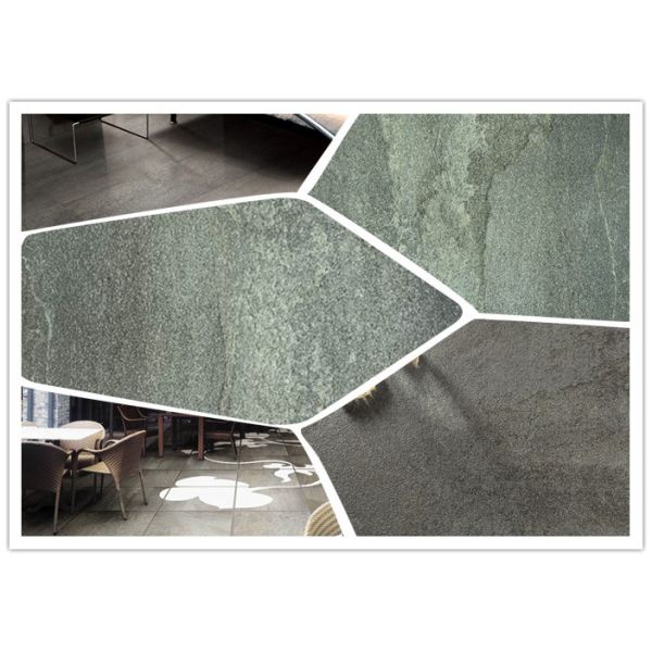 Interior Stone Look Porcelain Tile 600*600 Mm Size Compression Resistance Living Room Porcelain Floor Tile