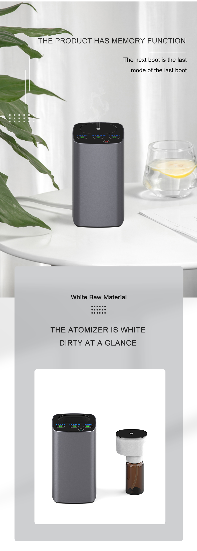 Battery Powered Wireless USB Travel Portable Home Essentials air Fresher Pure Car Essential Oil Waterless Diffuser