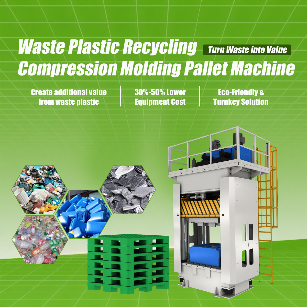 Fully Automatic Waste Plastic Recycling Processing Plant