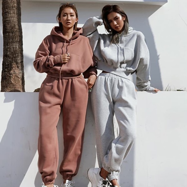 Custom Oversized Hoodie Set Blank Streetwear Sweatsuit OEM ODM