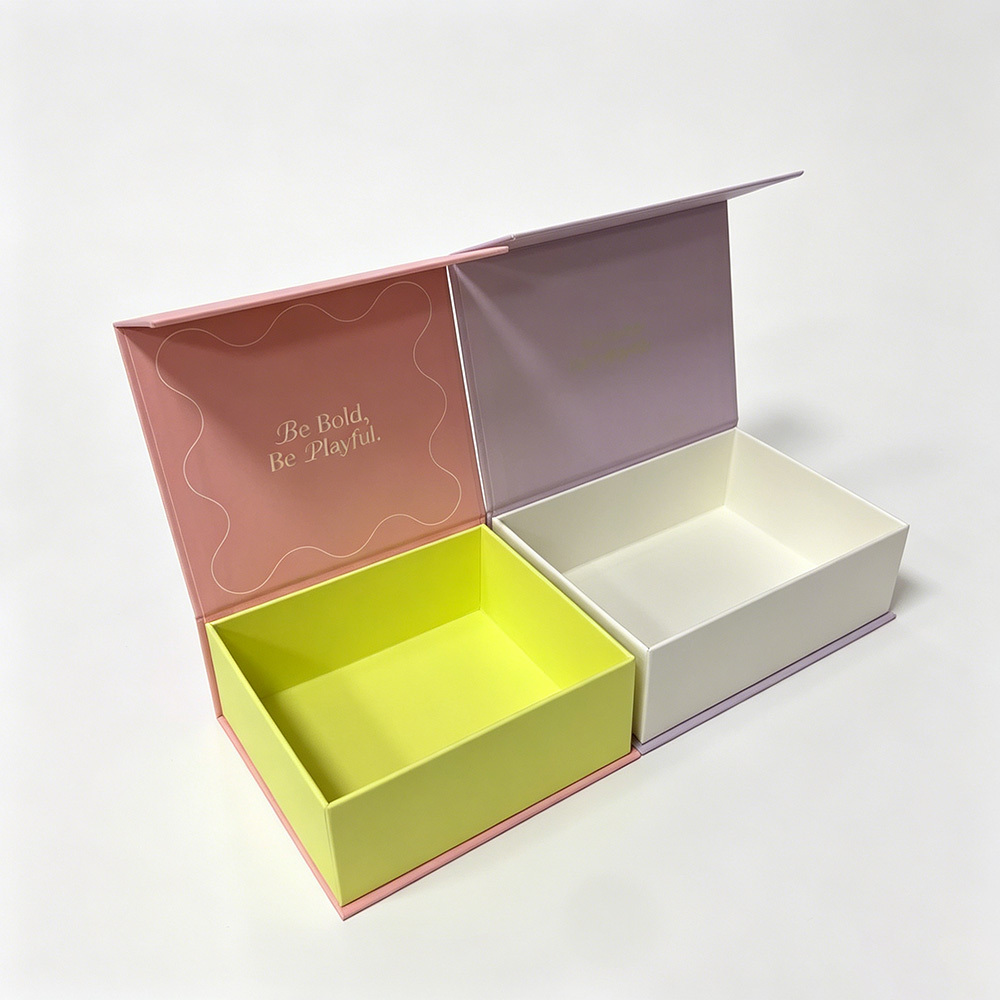 Rigid Magnetic Closure Gift Box Customized With Cardboard Insert