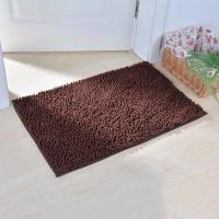 Non Bath lavable Mat Rectangular Shape de Chenille de glissement