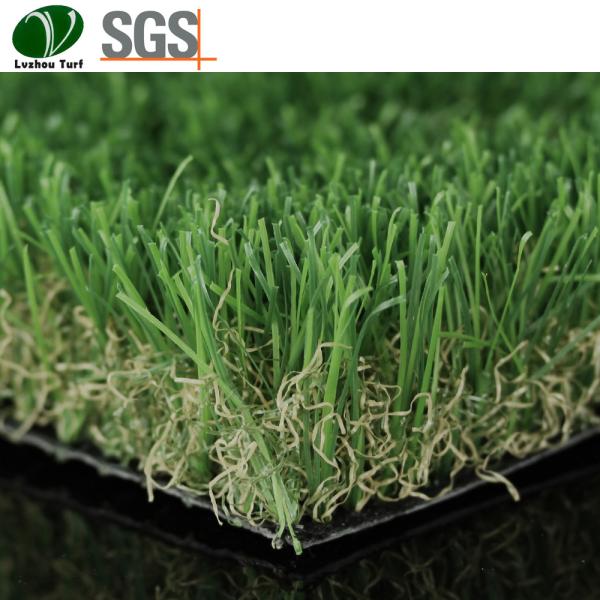 Decorative Plastic Lawn Grass Sbr or Pu Backing Glue 18900 Stitches Every Sqm