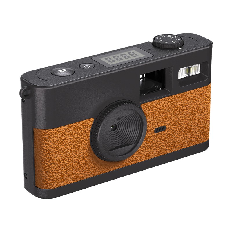 Retro Easy to Use Screenless CMOS Digital Camera 8MP Photo 8 Mode Filters with LED Flash for Camping Party Photography As Gifts