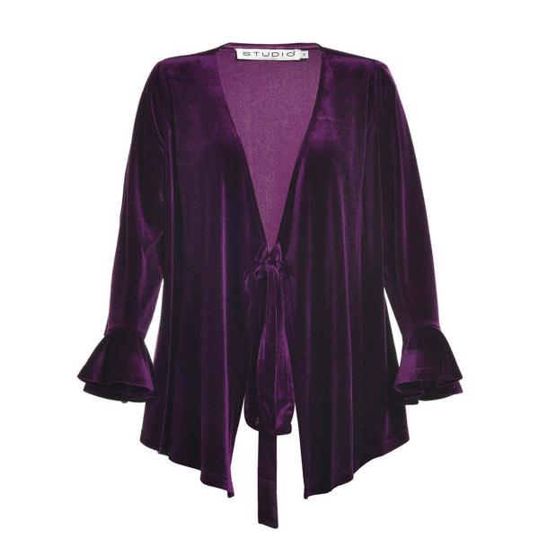 Princess Sleeve Womens Autumn Tops / Ladies Corduroy Blouses With Waist Belt